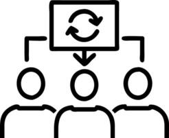 kickoff project and initiation and implementation vector