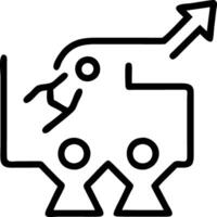 kickoff project and execution and coordination vector