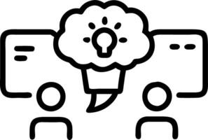 kickoff project and execution and brainstorming vector