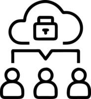 IT team collaborating on cybersecurity solutions in a tech hub vector