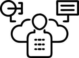 IT specialist integrating customer data systems Set 10 vector