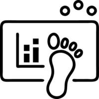 Investor reviewing carbon footprint data on a digital dashboard with green analytics Set A vector