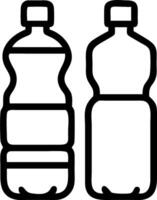 Hydration water bottle icons set Set A vector