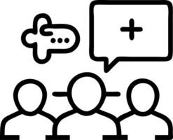 Healthcare team brainstorming cost saving ideas on soft abstract background Set A2 vector