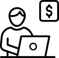 Healthcare financial analyst using spreadsheet on plain background Set A vector
