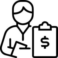 Healthcare financial advisor negotiating with suppliers on plain background Set A2 vector