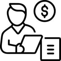 Healthcare financial advisor negotiating with suppliers on plain background Set A3 vector