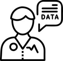 Healthcare data scientist analyzing patient analytics Set A vector