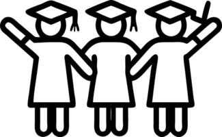 Group of graduates posing in glossy hall with diplomas copy space on right vector