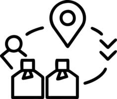 Green logistics team optimizing eco friendly delivery routes with space for text Set A vector