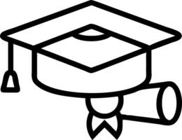 Graduation Cap and Diploma Set vector