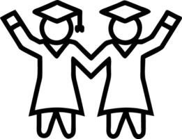 Graduates posing with diplomas in soft abstract background copy space on left vector