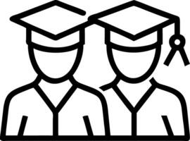 Graduates in cap and gown posing in bokeh digital art background copy space on right vector