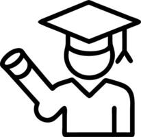 Graduate holding diploma with reality tech elements copy space on right Set 3 vector