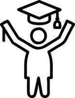 Graduate holding diploma with reality tech elements copy space on right Set 2 vector