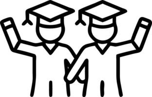 Graduate and friends posing with diplomas in outdoor setting copy space on left Set 2 vector