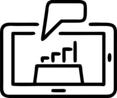 Glossy surface with factory tablet displaying AI software Set A vector