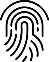 Glossy silver background with futuristic fingerprint symbol representing digital security Set A vector