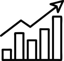 Glossy silver background with upward pointing bar graph Set A vector