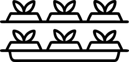 Glossy hydroponic trays filled with leafy greens Set A vector