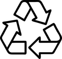 Glossy green background with a minimal recycling logo in the corner and copy space vector