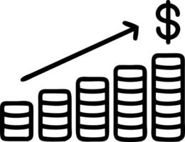 Glossy green background with coins growing into stacked bar graph Set A vector
