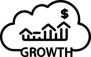 Glossy blue background with financial growth keyword cloud vector