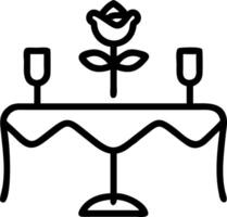 Glossy background with elegant table setting and floating rose petals copy space below. Set A vector