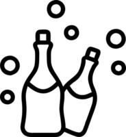 Glossy background with elegant wine bottles and floating bubbles copy space below Set 2 vector