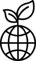 Globe made of business icons wrapped in a leaf with soft background Set 2 vector
