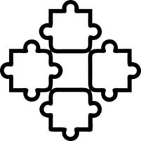 Geometric puzzle patterns isolated on white background Set A vector