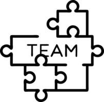 Futuristic close up of puzzle pieces with digital interfaces being connected by team members symbolizing advanced collaboration copy space on bottom Set 2 vector