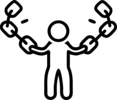 freedom and emancipation and symbolism Set A4 vector