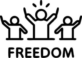 freedom and emancipation and revolution Set A3 vector