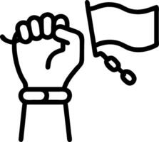 freedom and emancipation and movement vector