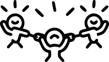 freedom and emancipation and movement Set A vector