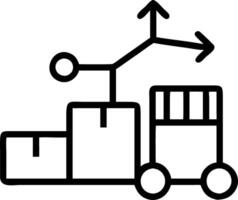 Floating supply chain diagram and bar chart Set A vector