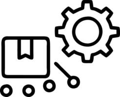 Floating supply chain and gear Set A vector