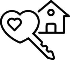 Floating first home key and house silhouette Set 2 vector