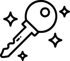 Floating first home key with soft glow Set A vector