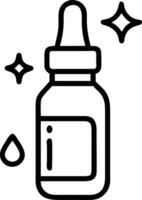 Floating face serum and dropper Set 2 vector