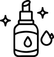Floating face serum and dropper Set A vector