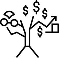 Financial tree with branches made of graphs and charts and copy space Set 2 vector