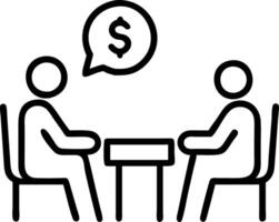 Financial advisor consulting clients on investment opportunities Set 4 vector