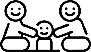 Family playing board games indoors macro close up of smiles and interaction copy space on bottom vector