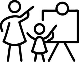Family painting together on a large canvas environment of creativity and joy copy space on left vector