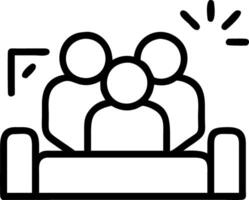 Family enjoying a movie night on bokeh digital art background copy space below vector