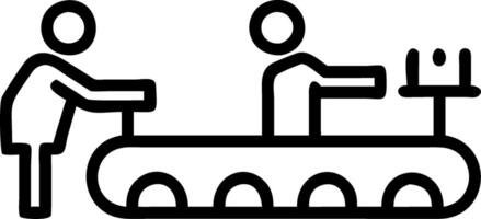 Factory workers sorting materials for recycling Set 6 vector