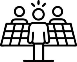 Executives unveiling solar panel project Set 2 vector