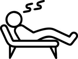 Executive taking a break in lounge area Set 2 vector